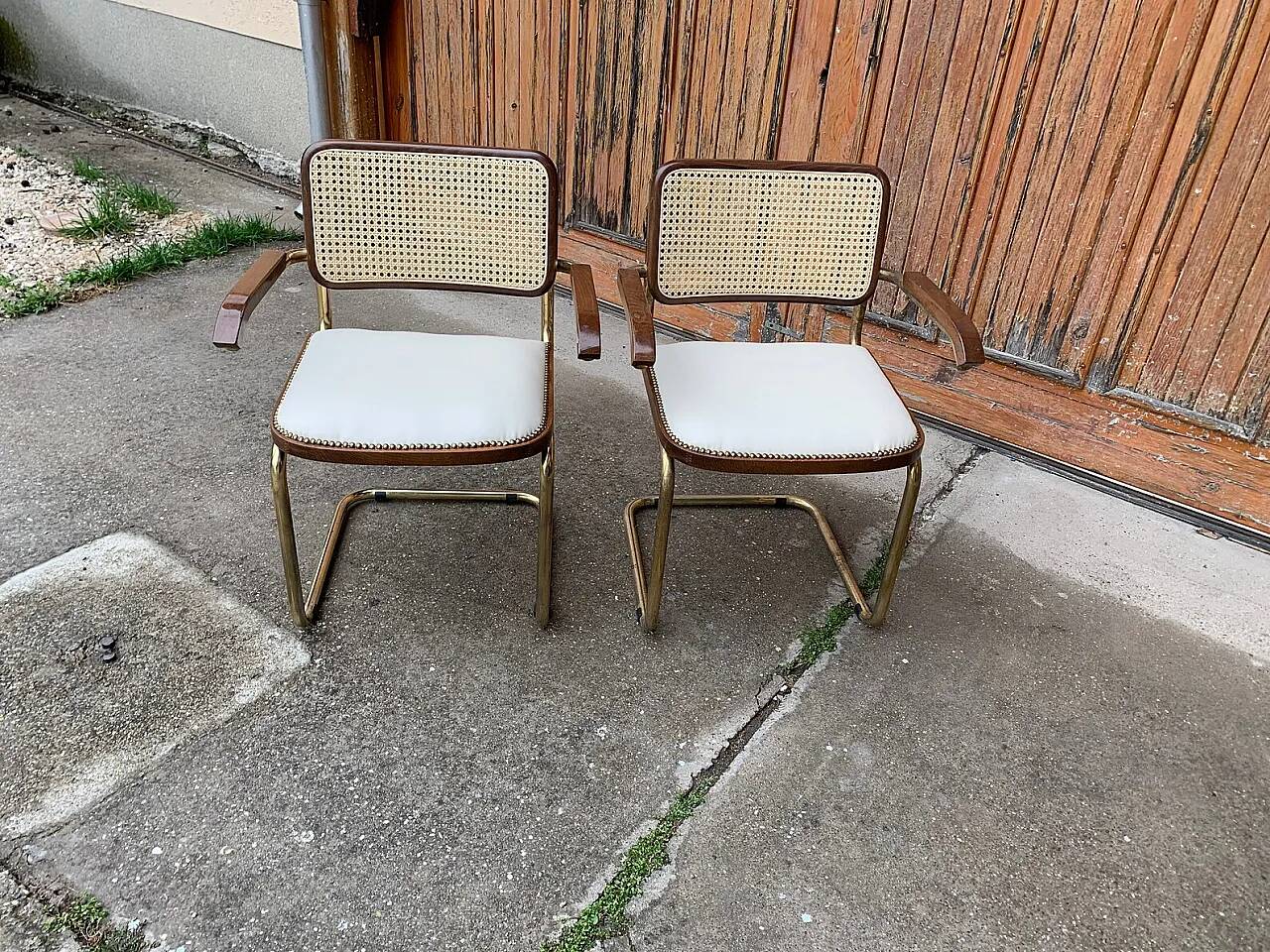 6 Cesca chairs by Marcel Breuer, 1970s