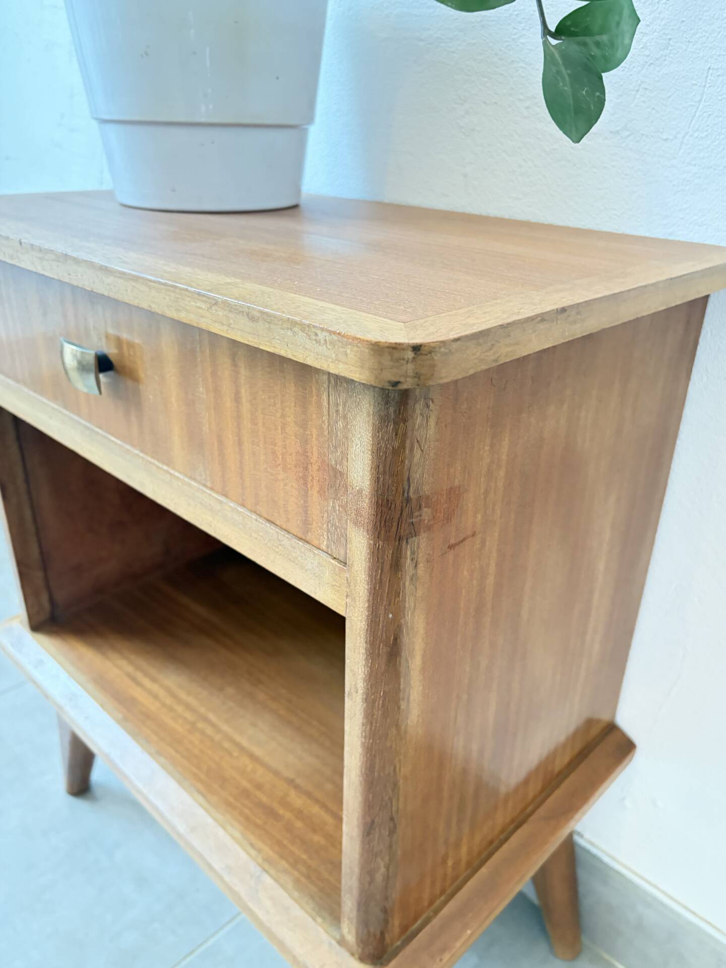 Scandinavian vintage bedside table