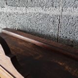 Old glass wall shelf with drawer door