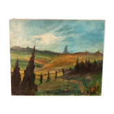 Peinture paysage rural de Yetty Leytens