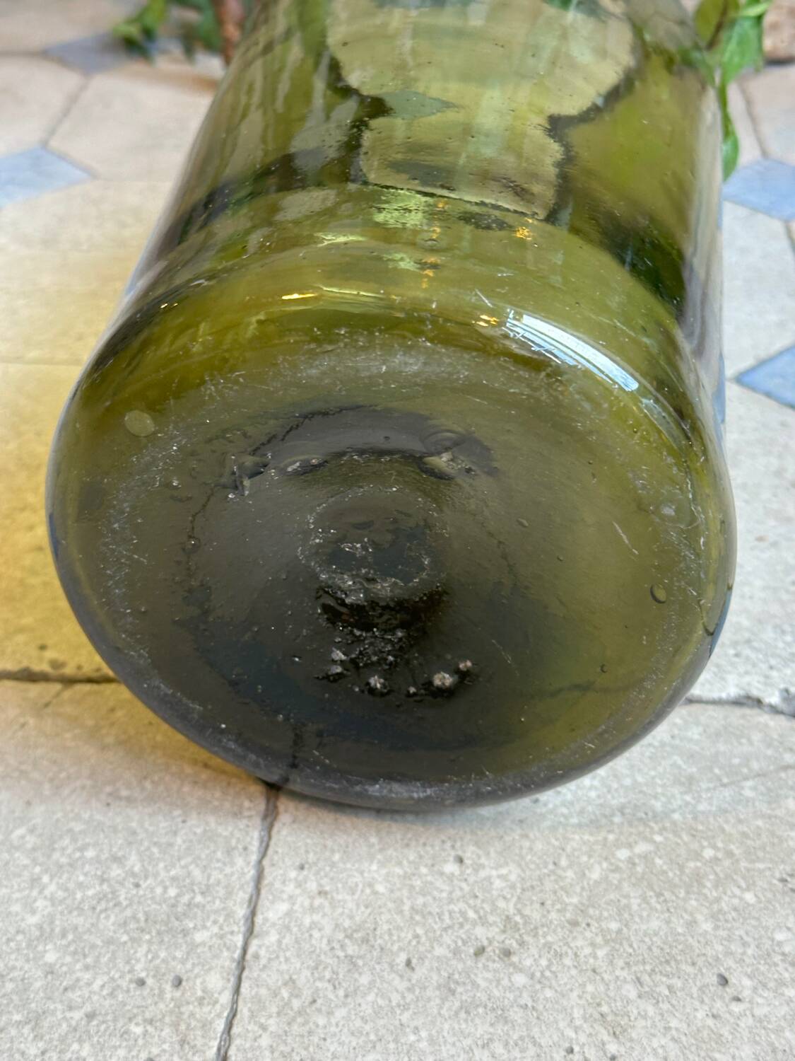 Antique blown glass vase