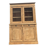 Antique 2-part sideboard in raw solid wood