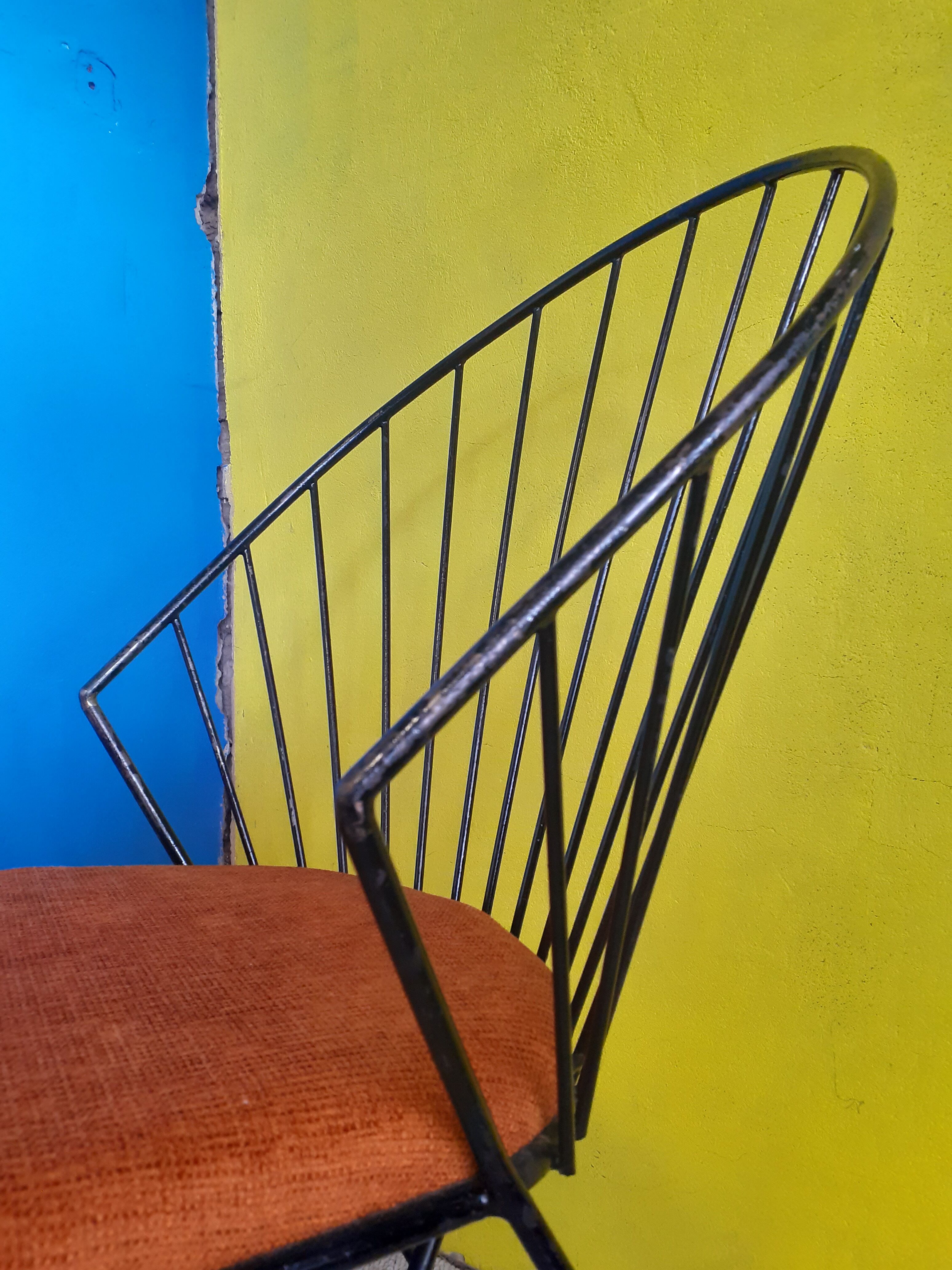 Steel wire chair, 50s