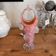 Pink opaline vase with added fruits