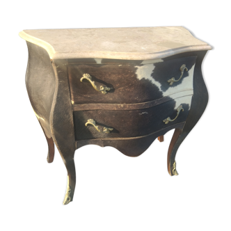 Louis XV cowskin style dresser