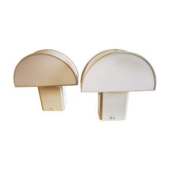 Pair of wall lamps H. Guzzini, model Olympe, 1970