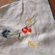 Old embroidered tablecloth