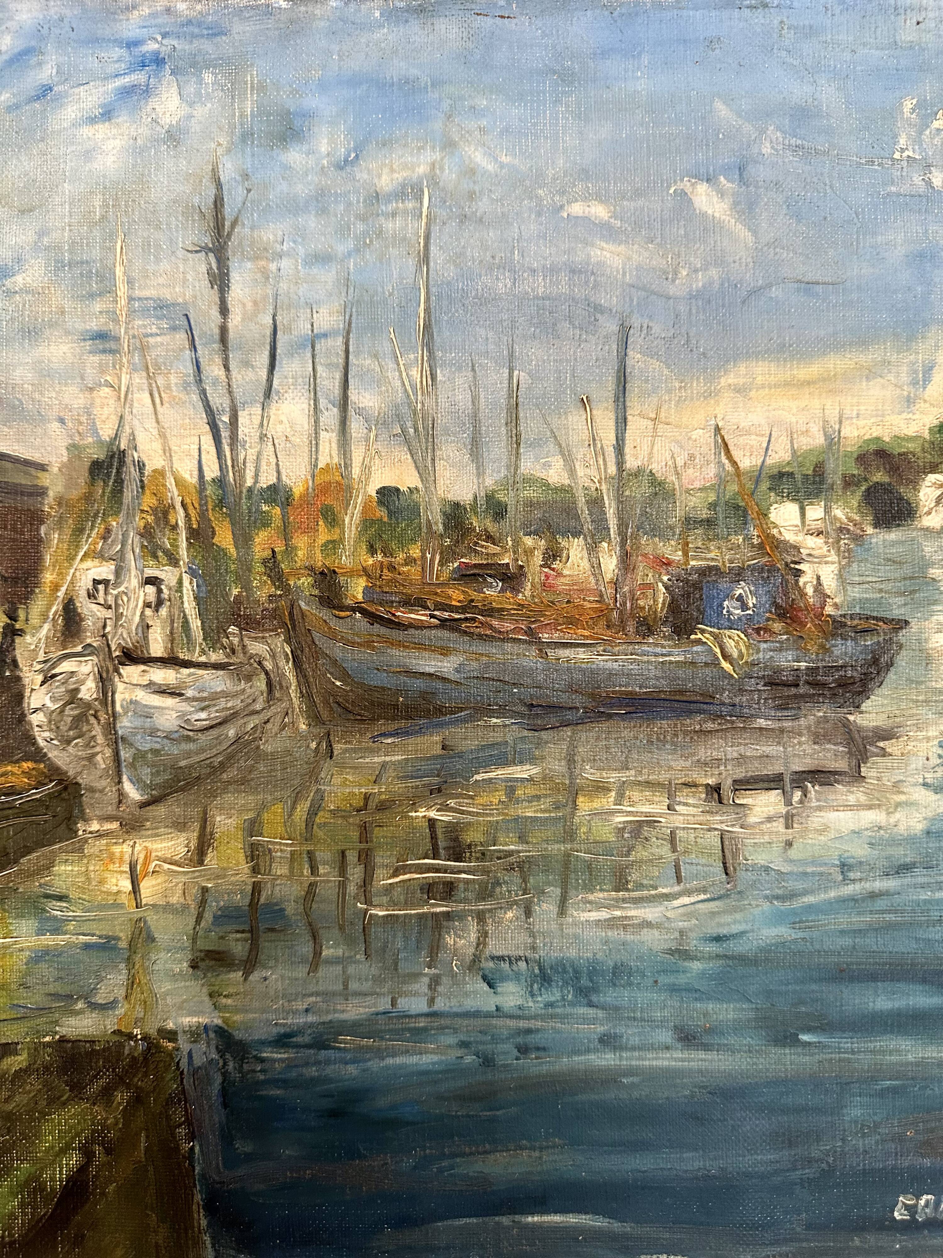 Original oil by Guy Pennamen – Concarneau, Brittany