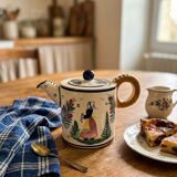 Large teapot Henriot 1950 - HB Quimper Brittany