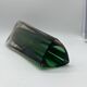 Sculptural Murano green sommerso Glass, triangular shape , 1970's Italian design