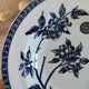 Vintage antique plate porcelain iron earth Marguerite drouot