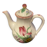 K & G Lunéville Antique porcelain teapot from Strasbourg 19th century