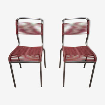 Pair of chairs scoubidou