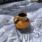 Small vintage Scheurich glazed ceramic pitcher