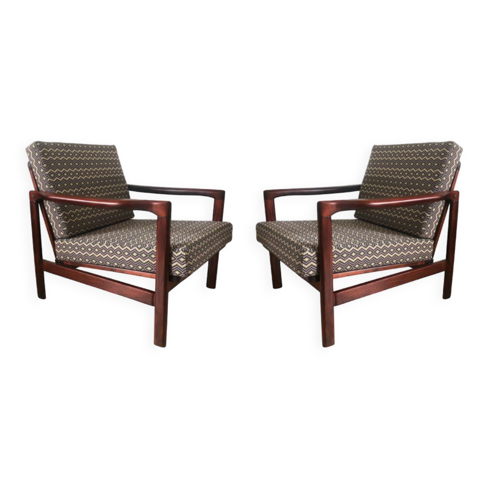 Set of two armchairs by zenon bączyk, gaston y daniela upholstery, europe, 1960s