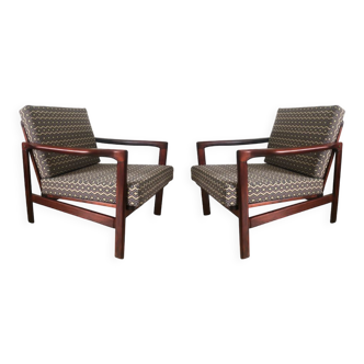 Set de deux fauteuils par zenon bączyk, gaston y daniela tapisserie, europe, années 1960