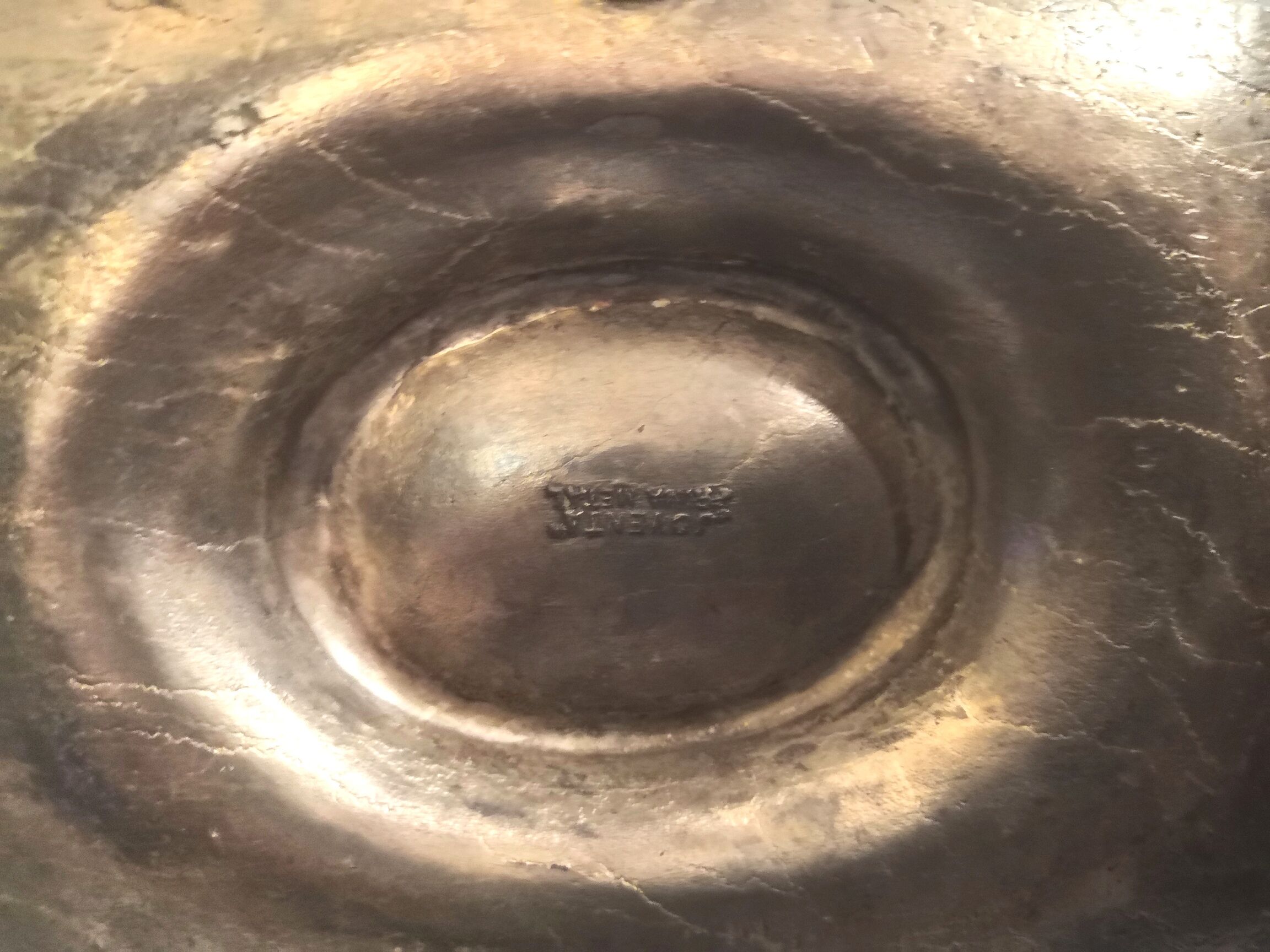 Art nouveau tin saucière from JUVENTA PRIMA METAL from 1905