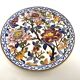 Round dish Gien peony decoration 30cm