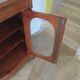 Curved showcase library carved wood 2 doors mahogany English style