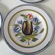 6 earthenware plates from the East - vintage 1960s