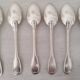 Silver metal cutlery spoons forks small spoons