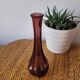 Small purple glass vase