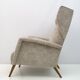 Pair of Gio Ponti Mid-Century Modern Italian Velvet "Alata" Lounge Chairs