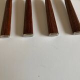 Set de 5 fourchettes à gateau Dansk Design en teck 1980