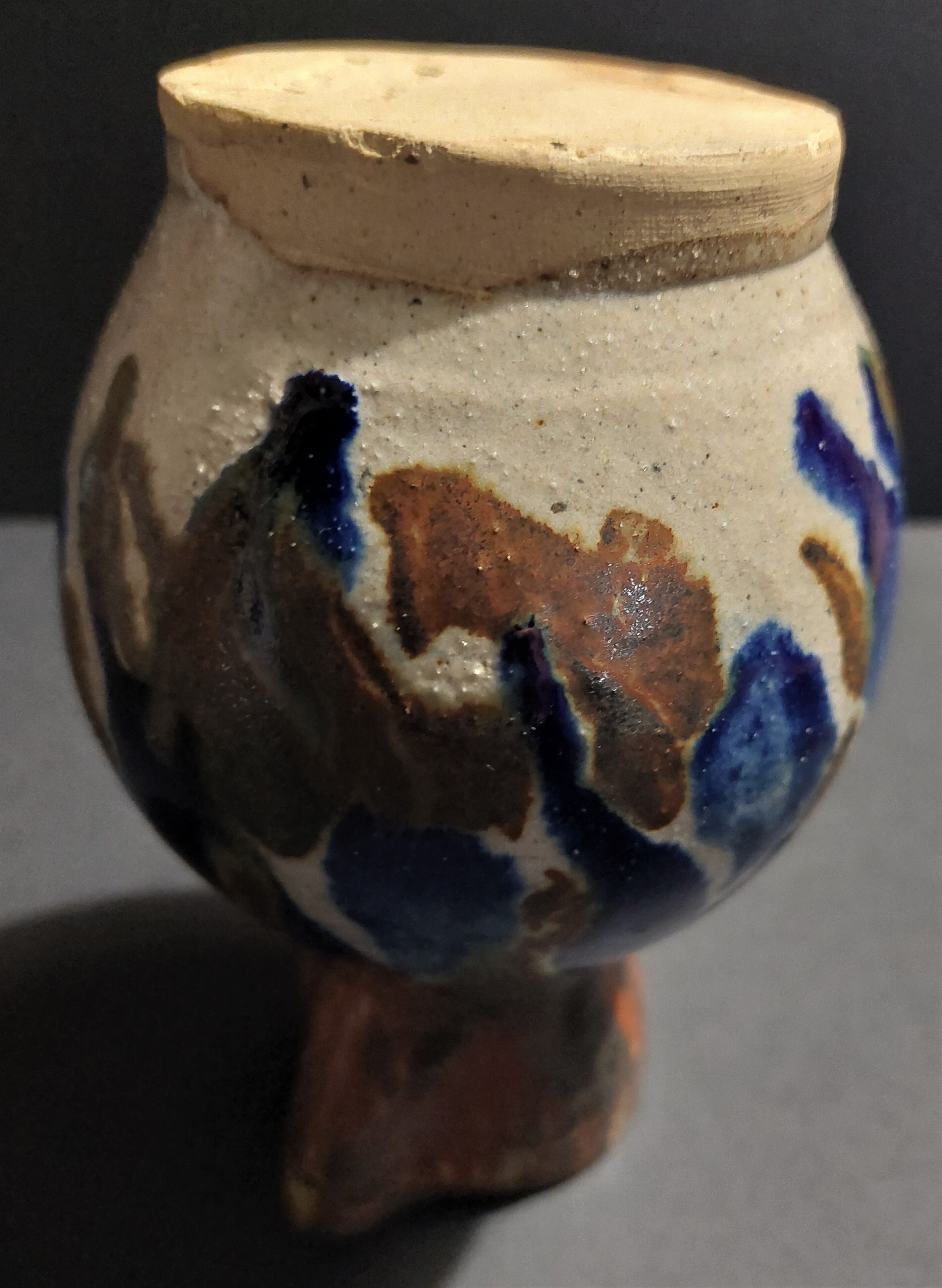 Sandstone pitcher signed Lucien Talbot Foucher The XXth ceramic terminal