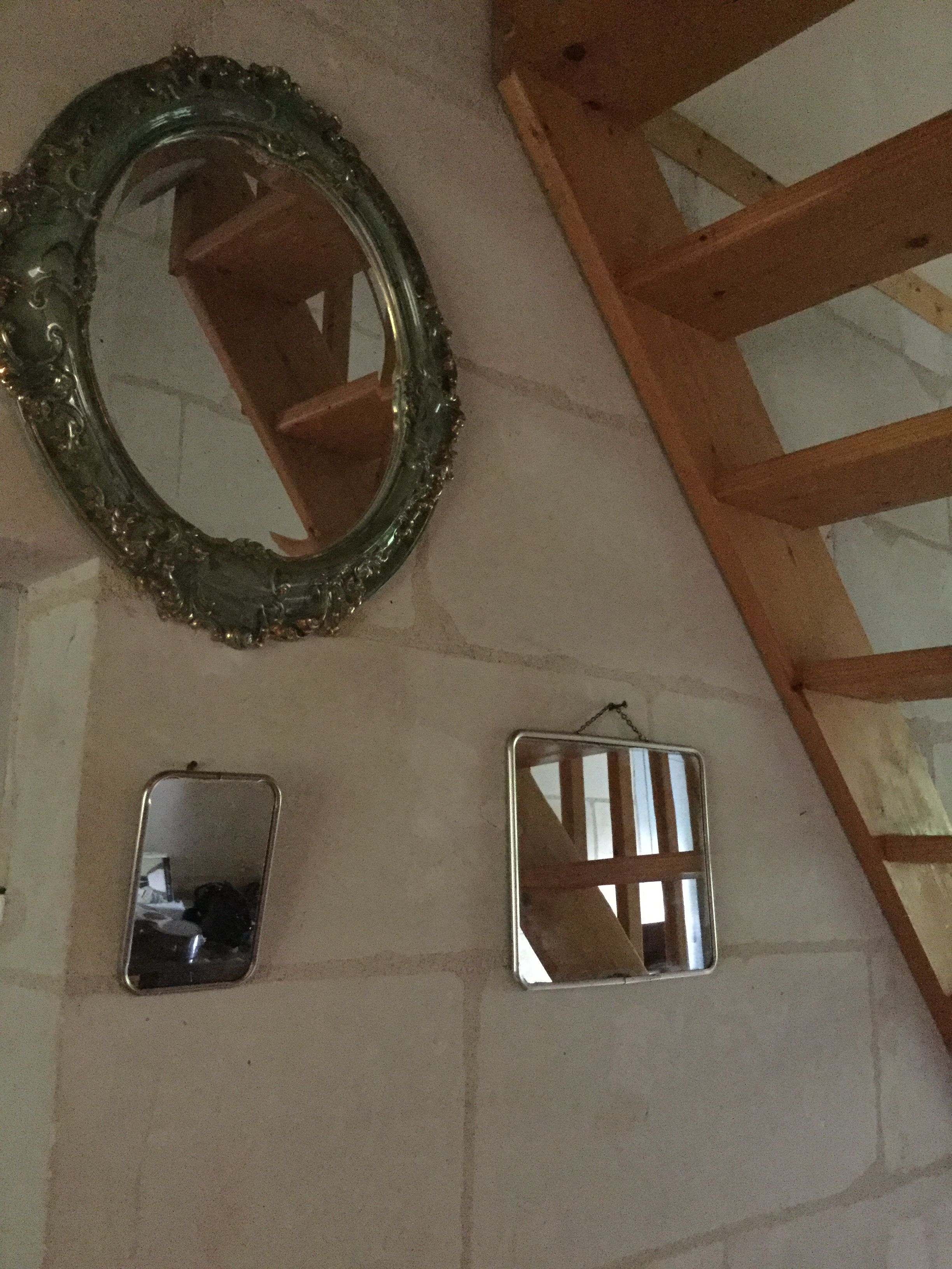 Barber mirror 50s 30x24cm