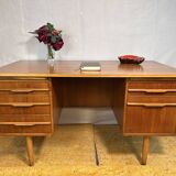 Mid-Century Retro Vintage Teak Desk – 1960s Danish Design