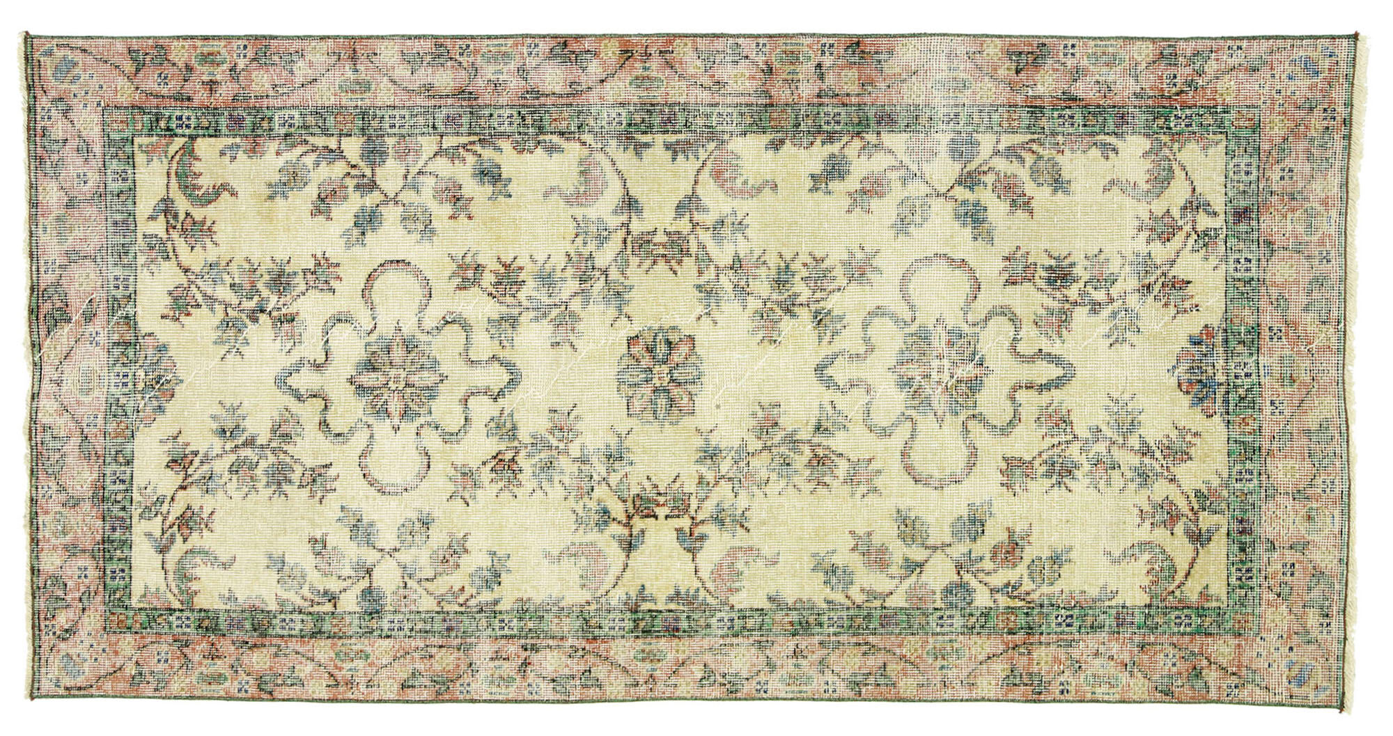 Anatolian handmade vintage rug 120 cm x 100 cm
