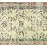 Anatolian handmade vintage rug 120 cm x 100 cm