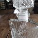 Vintage glass faceted glass whisky decanter diamond airtight cap
