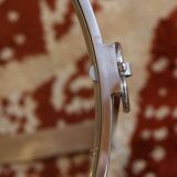 1970s design side table in chromed metal