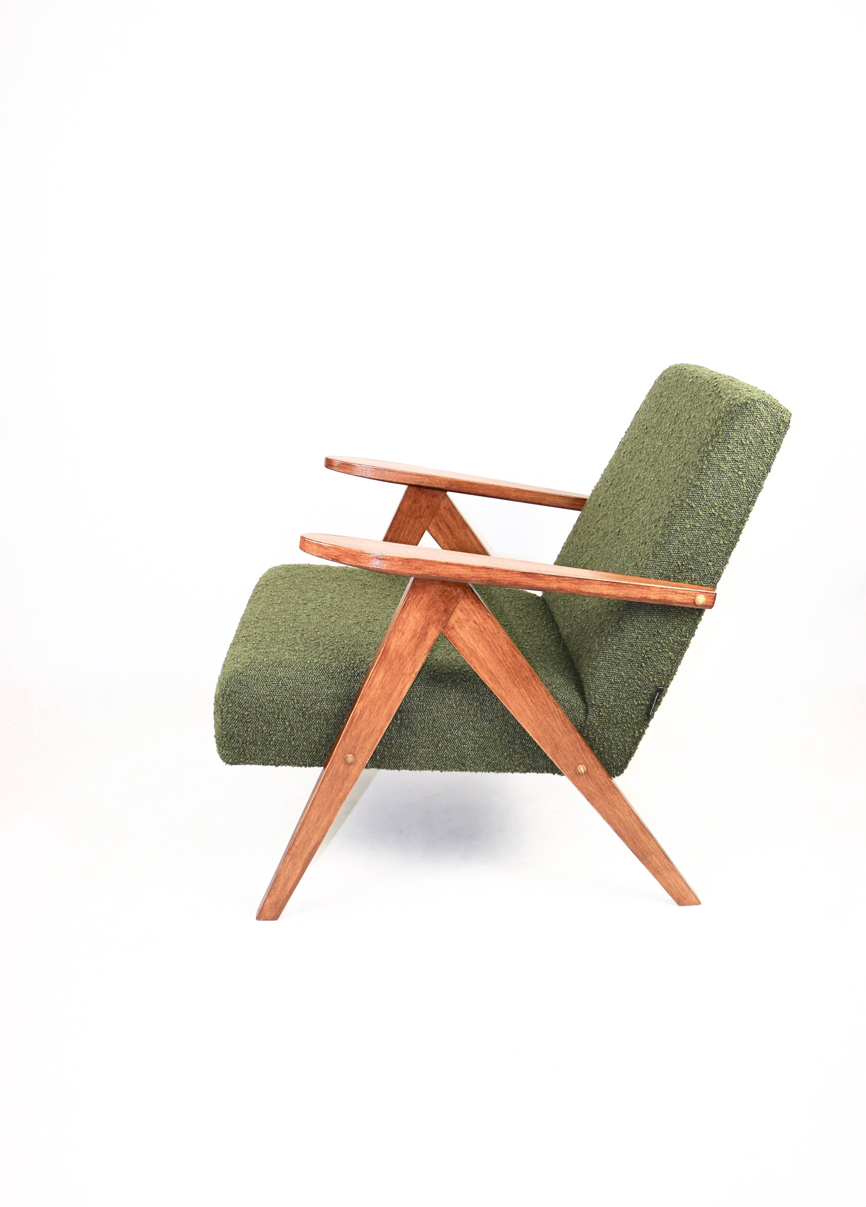 Vintage B-310 VAR Olive Curly Structural Armchair 1970s - 2 pieces available