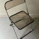 Folding chair in plexiglass and chrome, Plia model by Giancarlo Piretti ed. Castelli, design 1970