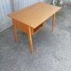 Old desk wood Scandinavian teak vintage compass feet