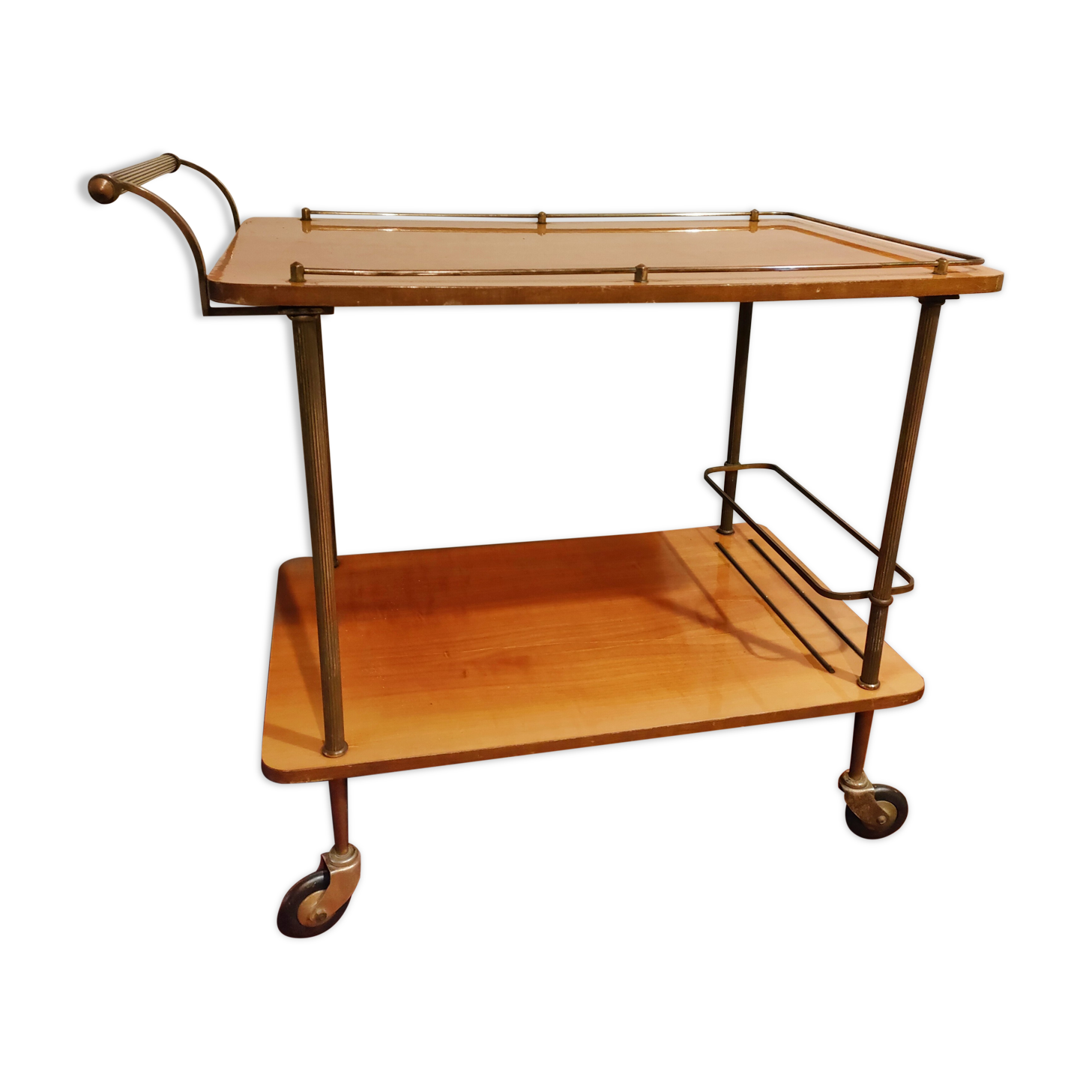 Rolling service two trays