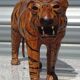 Genuine leather animal, tiger measuring 58 cm.