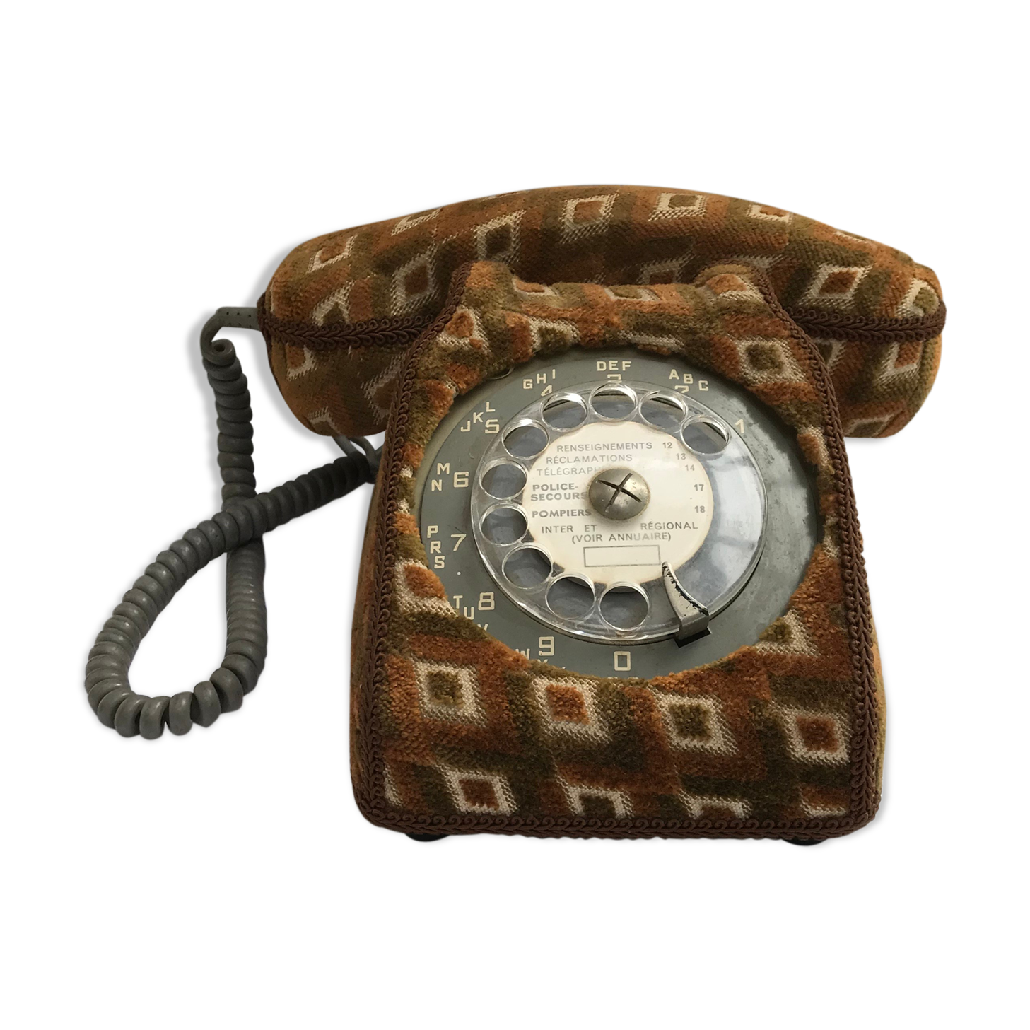 Former bakelite grey phone