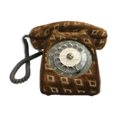 Former bakelite grey phone