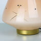 Midcentury glass & brass table lamp