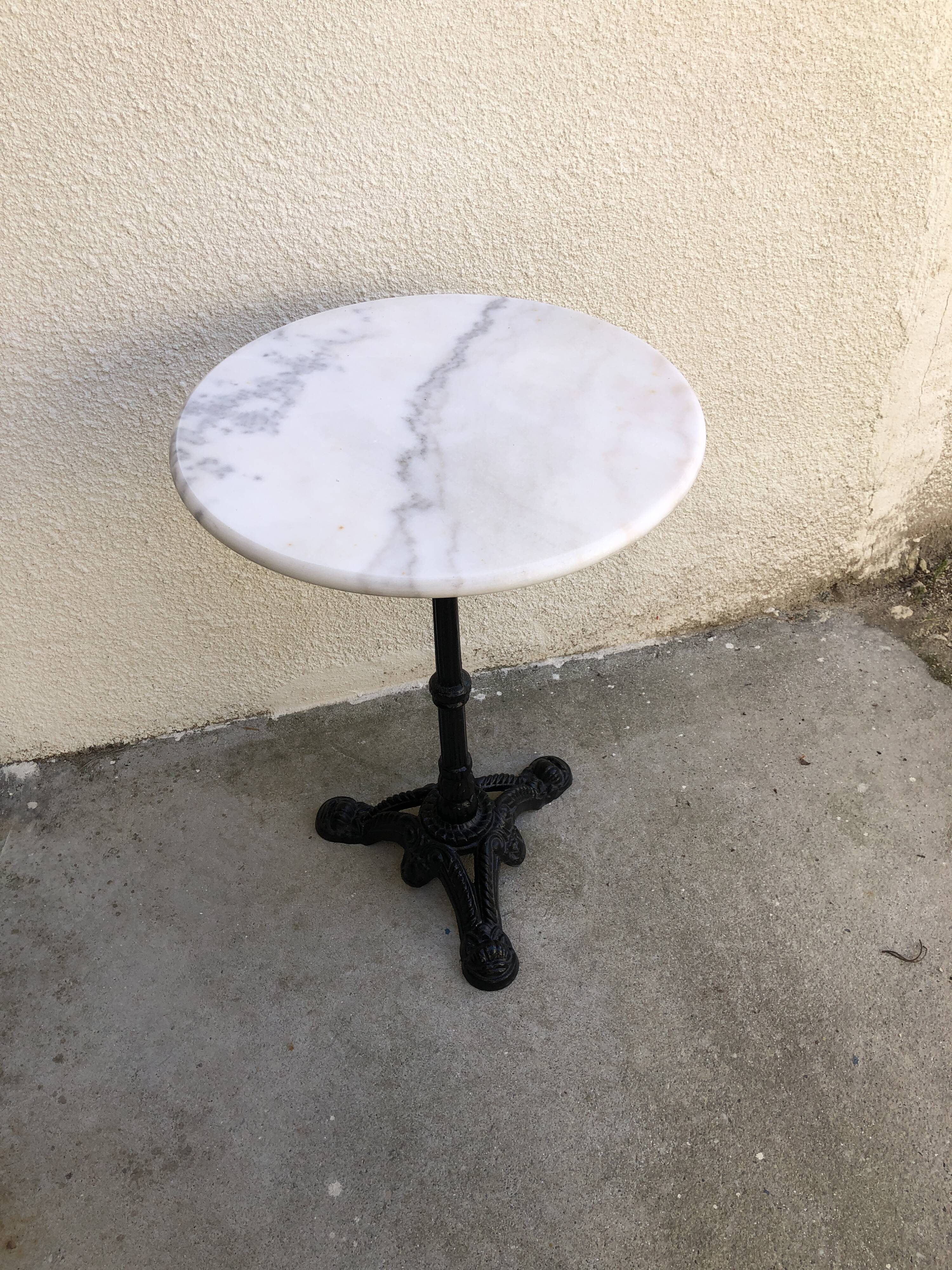 Marble bistro table