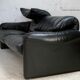Sofa by Vico Magistretti, Cassina, Maralunga model. Italy, circa 1975. Navy blue leather