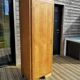 Renovated wooden cloakroom
