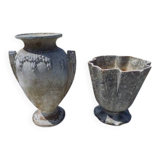 2 cast iron vases 1900: Charleville - Mézières