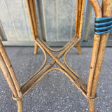 Vintage rattan storage unit