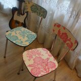 Set of 6 refurbished formica chairs