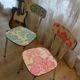Set of 6 refurbished formica chairs